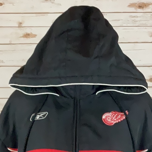 Vintage Reebok Platinum Shield Detroit Red Wings Full Zip Jacket Mens L - Picture 4 of 16